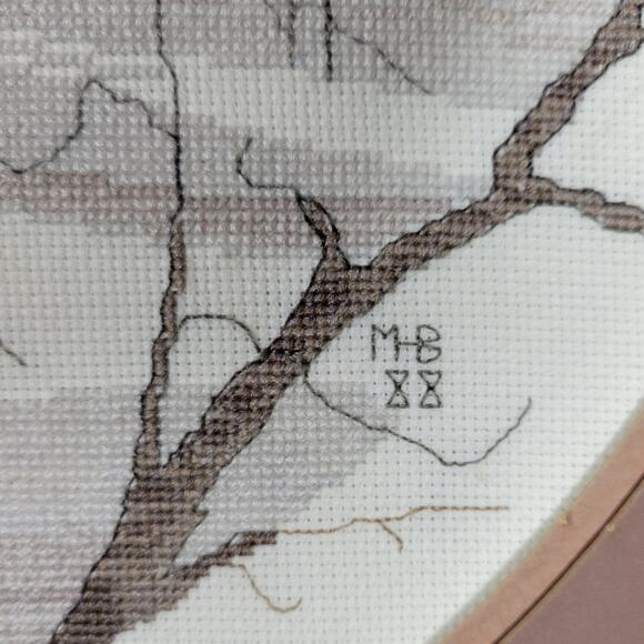 Buckley Moss Country Church Amish Needlework Winter 15x17" Decorative Wall Art - Picture 5 of 14